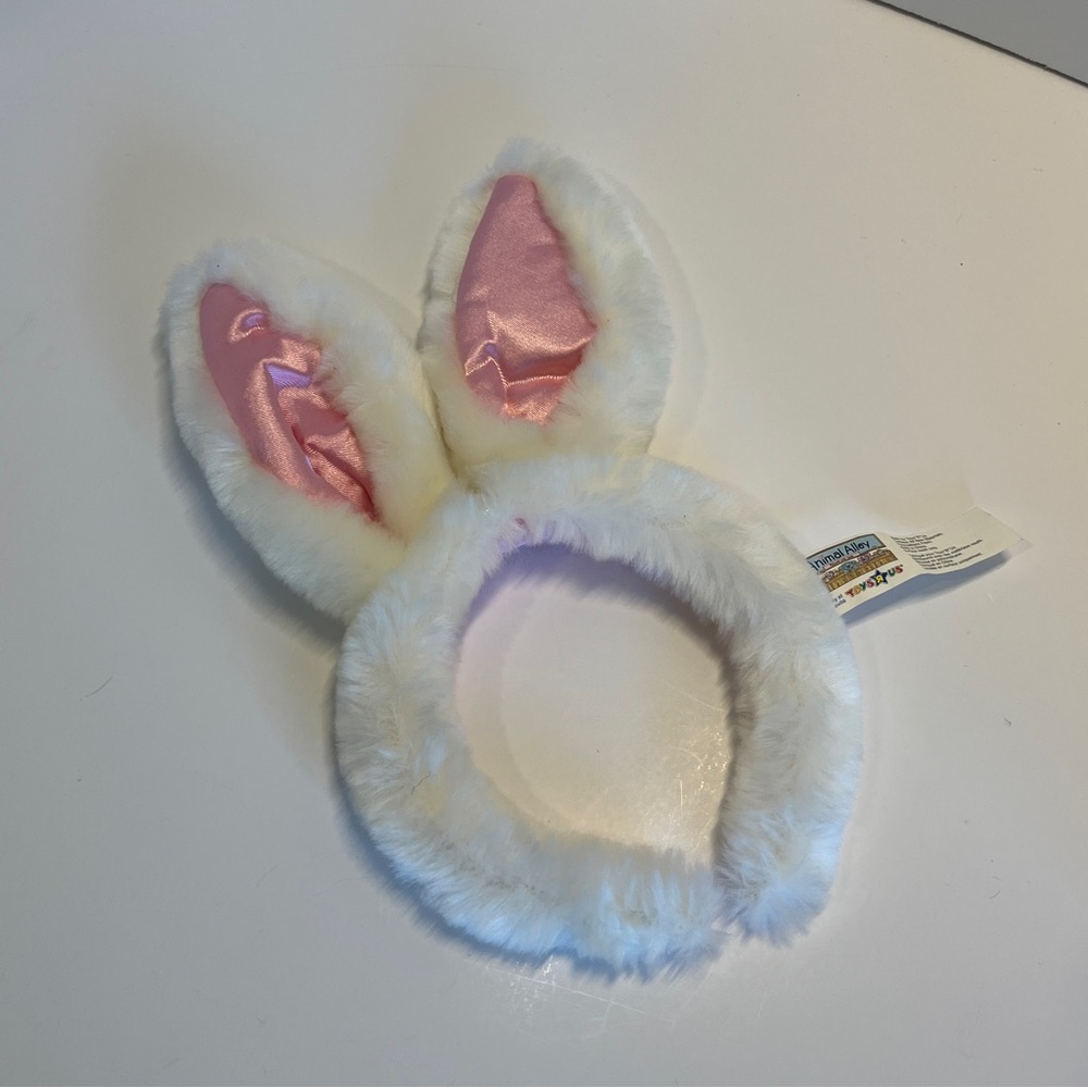 5/$25 VTG Toys R Us Animal Alley Easter Bunny Rabbit Headband Kids Plush Ears